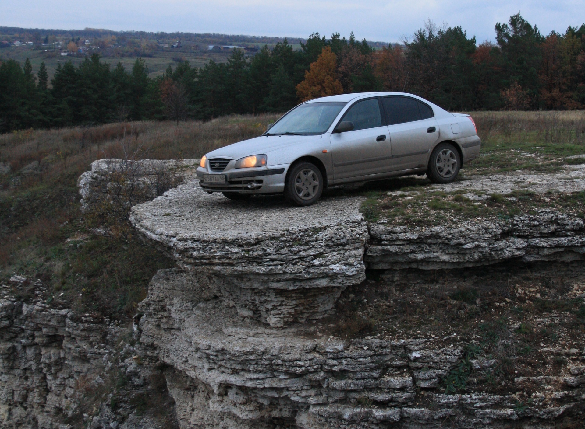 Воргольские скалы — Hyundai Elantra (3G), 1,6 л, 2005 года | фотография |  DRIVE2