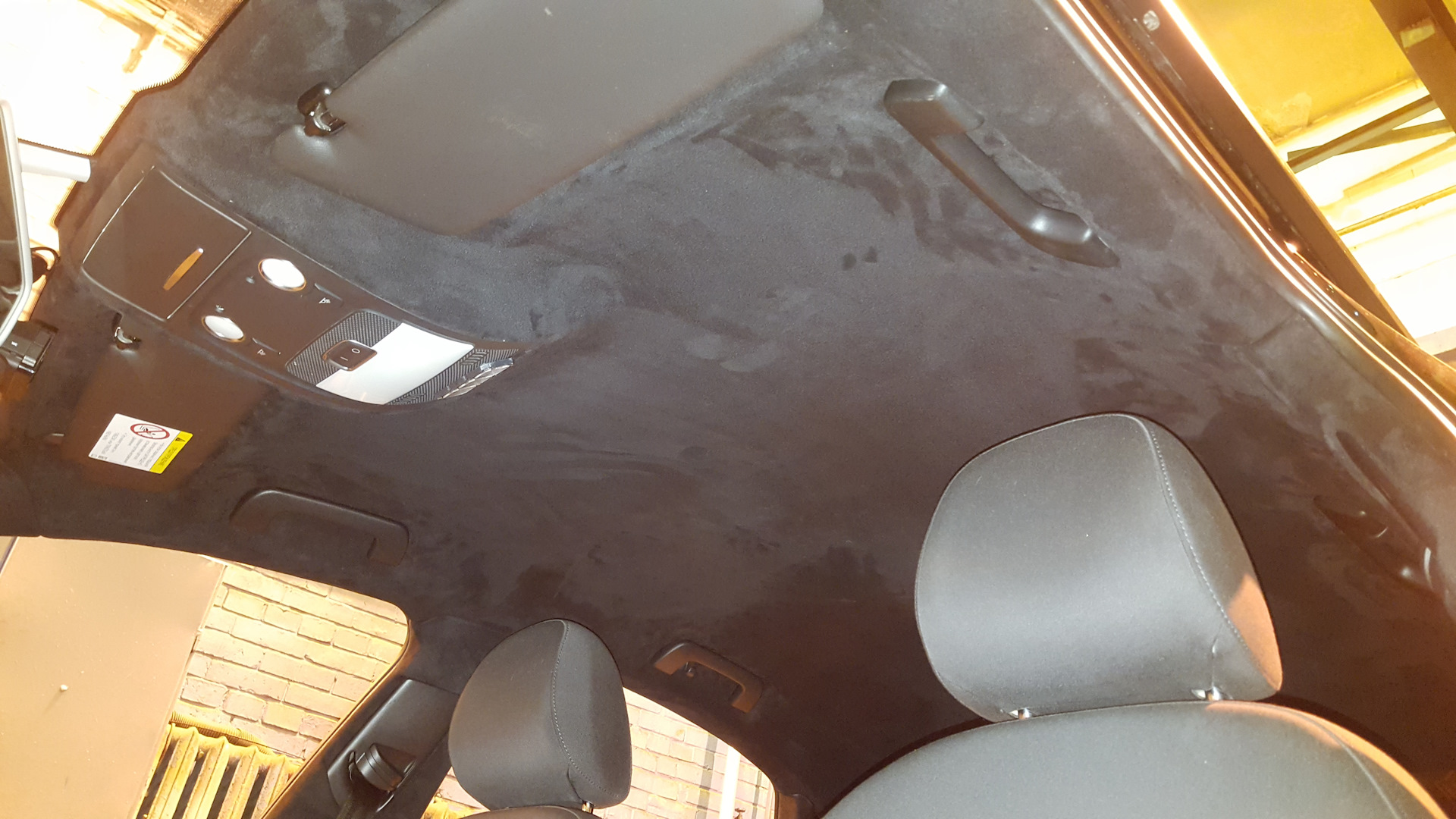 Audi как снять потолок Перетянул потолок в чёрную алькантару - Audi A4 (B8), 2 л, 2013 года тюнинг DRIV