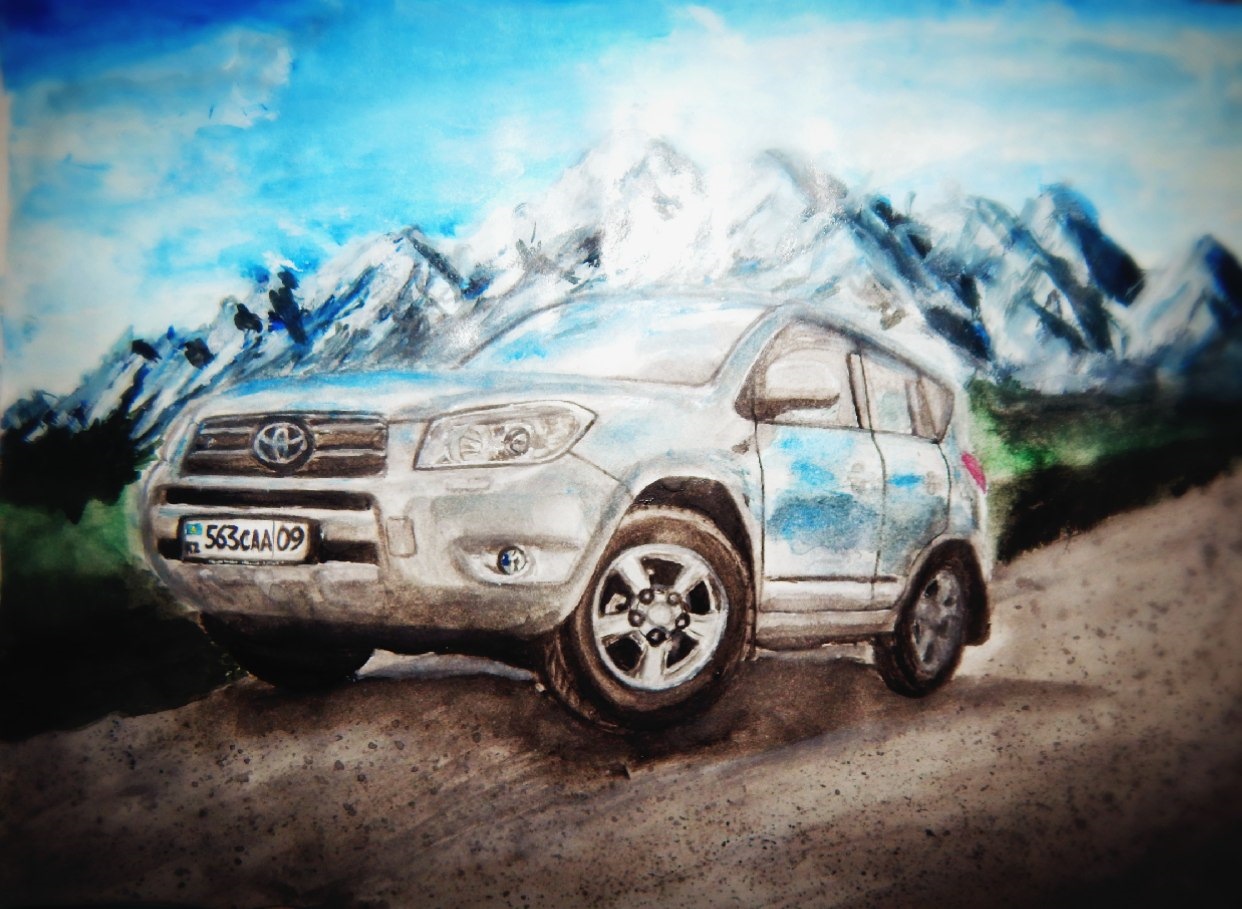 Рисунок рав. Рав 4 3 поколение. Toyota rav4 2003 c аэрографией. Тойота рав 4 рисунок. Toyota rav4 2001 скетч.