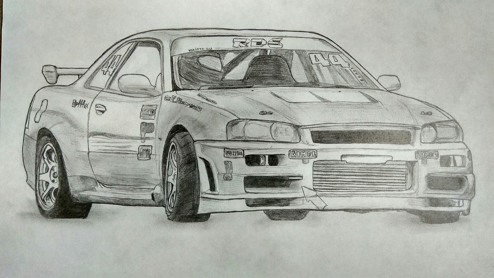 Рисунок nissan skyline r34