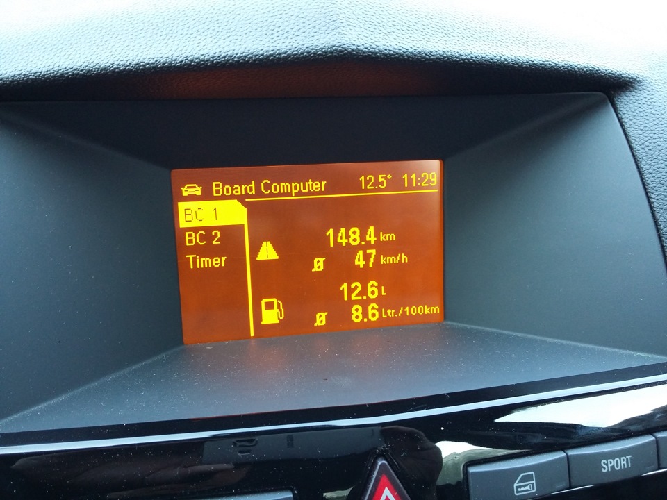 Открыл Борт. Комп. и расход топлива — Opel Astra H, 1,8 л., 2014 года ...