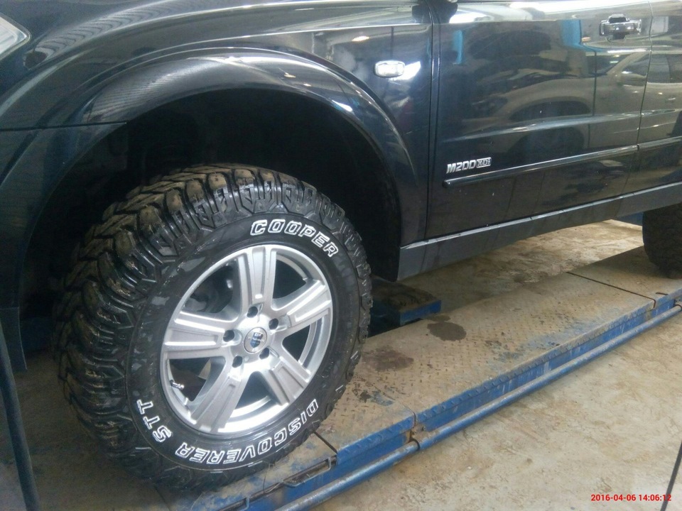 переобулся в купер дисковери — SsangYong Kyron, 2 л, 2014 года | шины ...