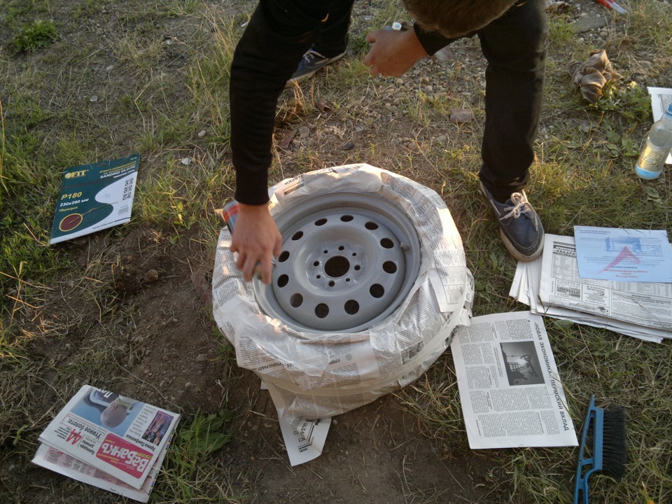 делать нечего — красим штампы — Lada 21104, 1,6 л, 2006 года | колёсные ...