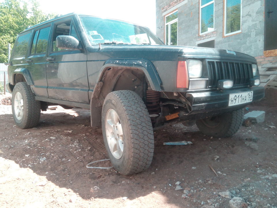 Лифт. — Jeep Cherokee (XJ), 4 л, 1993 года | тюнинг | DRIVE2