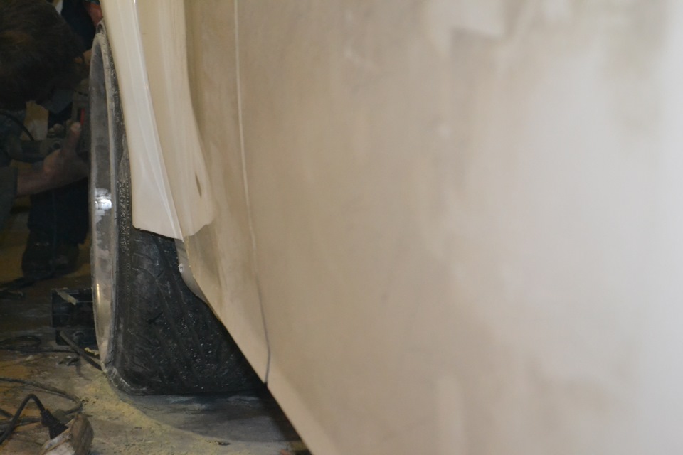 увеличение арок — Toyota Mark X (GRX120), 3 л, 2005 года | тюнинг | DRIVE2