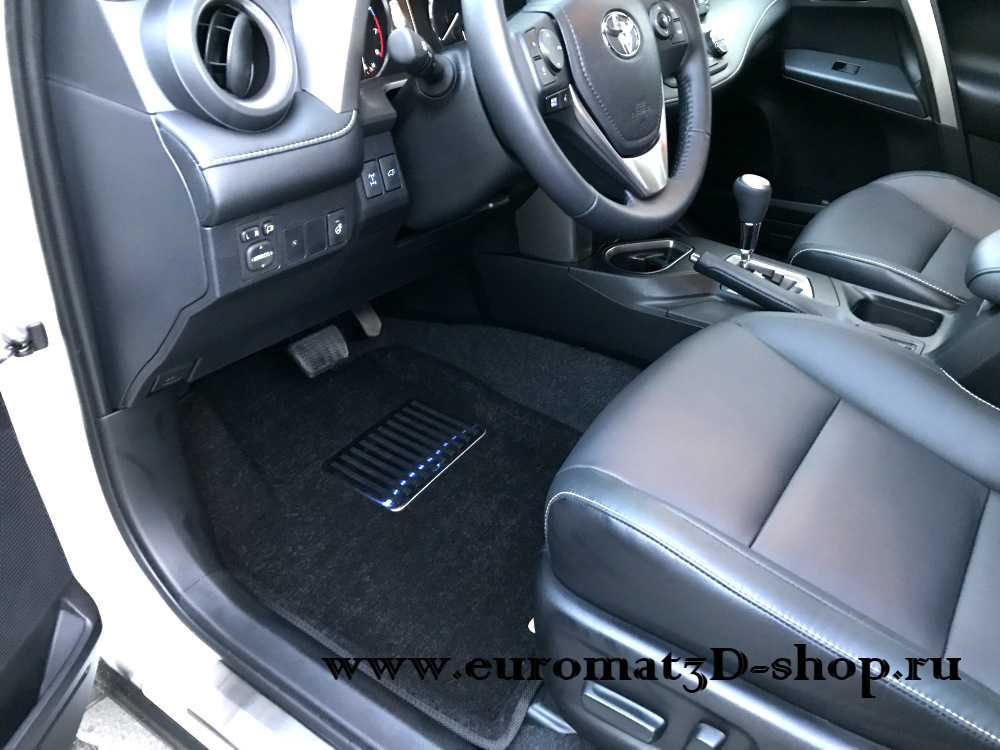 3д коврики Евромат Lux для Тойота Рав 4 2017г — Euromat3D на DRIVE2