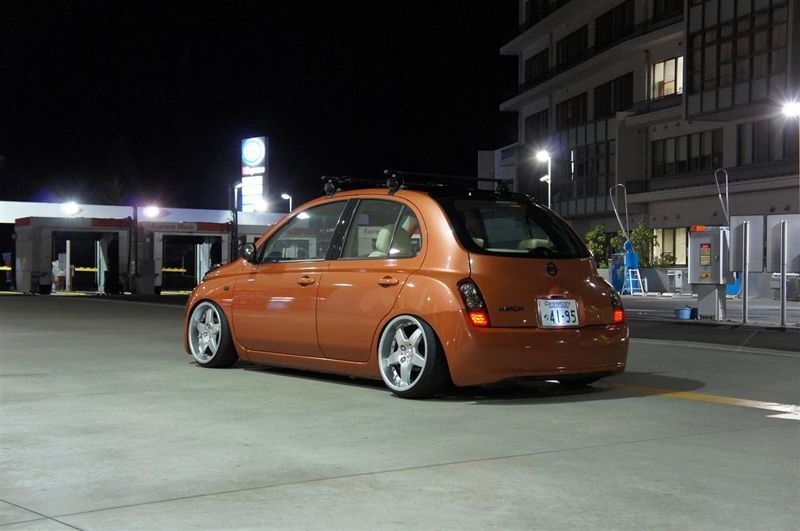 Nissan March stance JDM