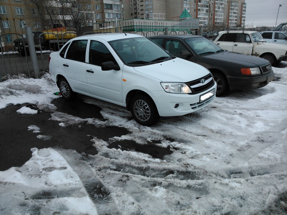 "Литье" на зиму — Lada Гранта (1G), 1,6 л, 2013 года | колёсные диски ...