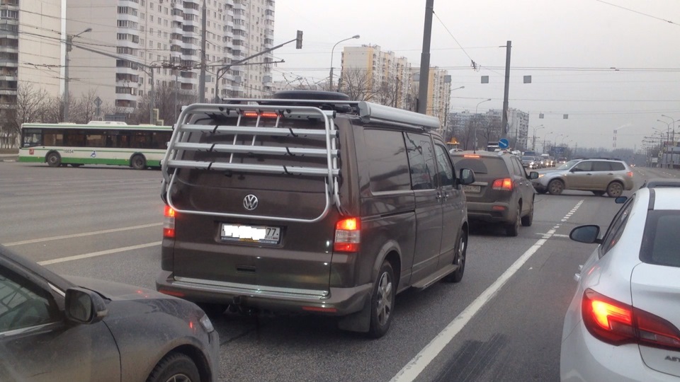 Машина для путешествий — Volkswagen Multivan (T5), 3,2 л, 2007 года ...