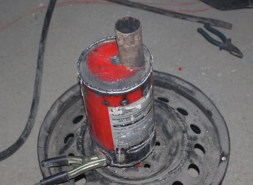 Глушитель ГАЗ 67 вид сзади — ГАЗ 67