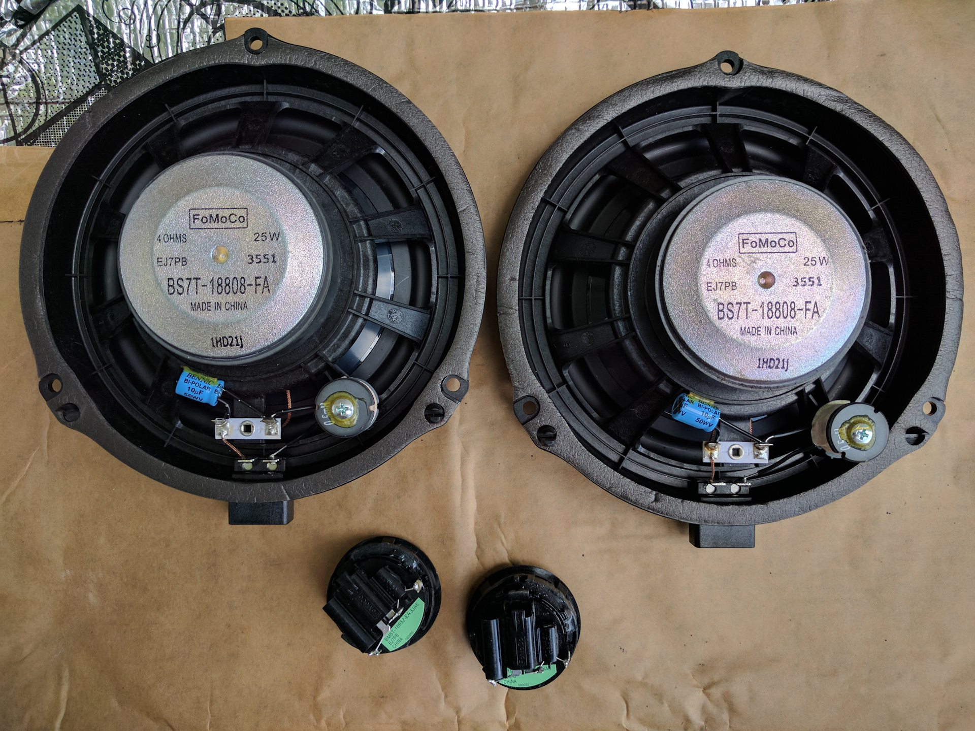 Установка "синих" динамиков РП7 — Ford Focus Wagon III, 1,6 л, 2012 ...