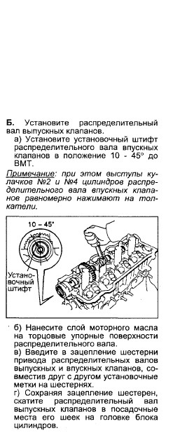 Момент затяжки гбц тойота 4s fe