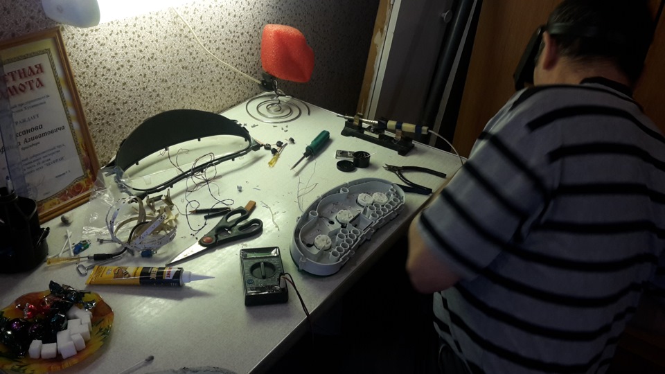 Пересвет приборной панели.#Ваз 21124(европанель) — Lada 21124, 1,8 л ...