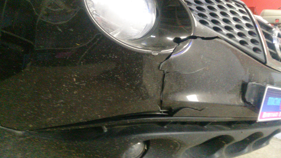 Ниссан Жук ремонт переднего бампера… — ПЛАСТИК МАСТЕР ПЕРМЬ на DRIVE2