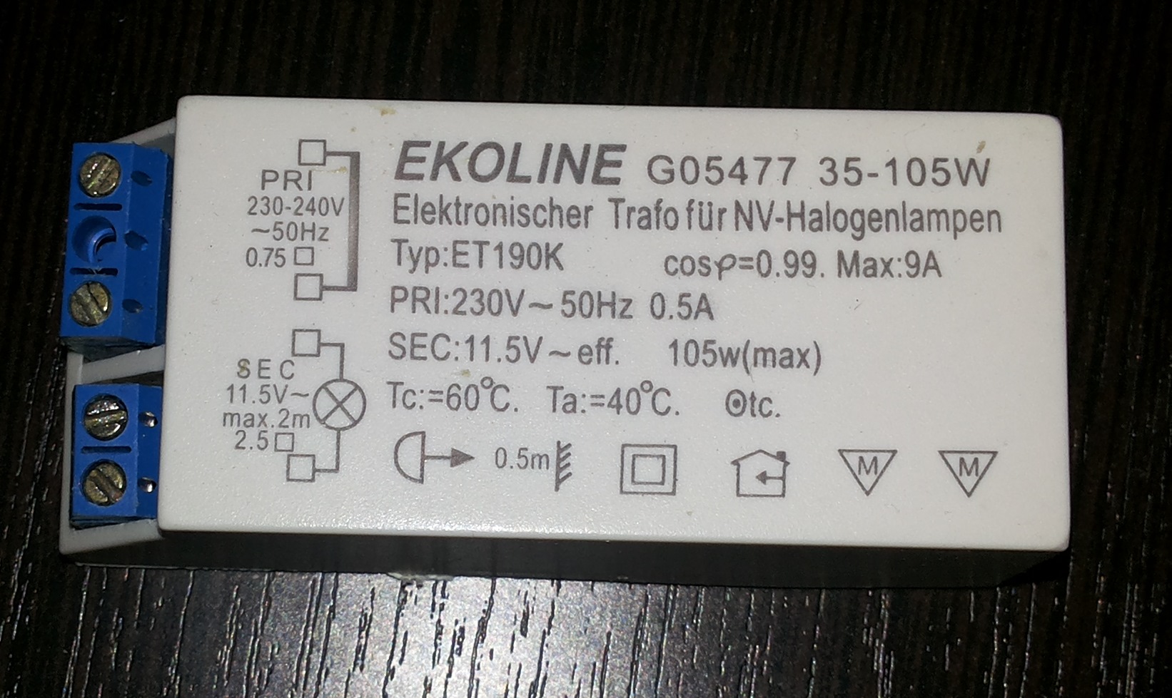 Ekoline 10 60 w схема подключения