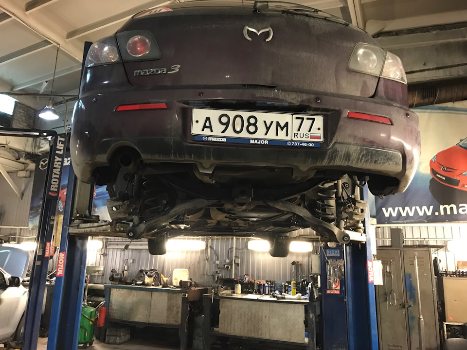 Посещение MAZDA-STO — Mazda 3 (1G) BK, 1,6 л, 2007 года | запчасти | DRIVE2