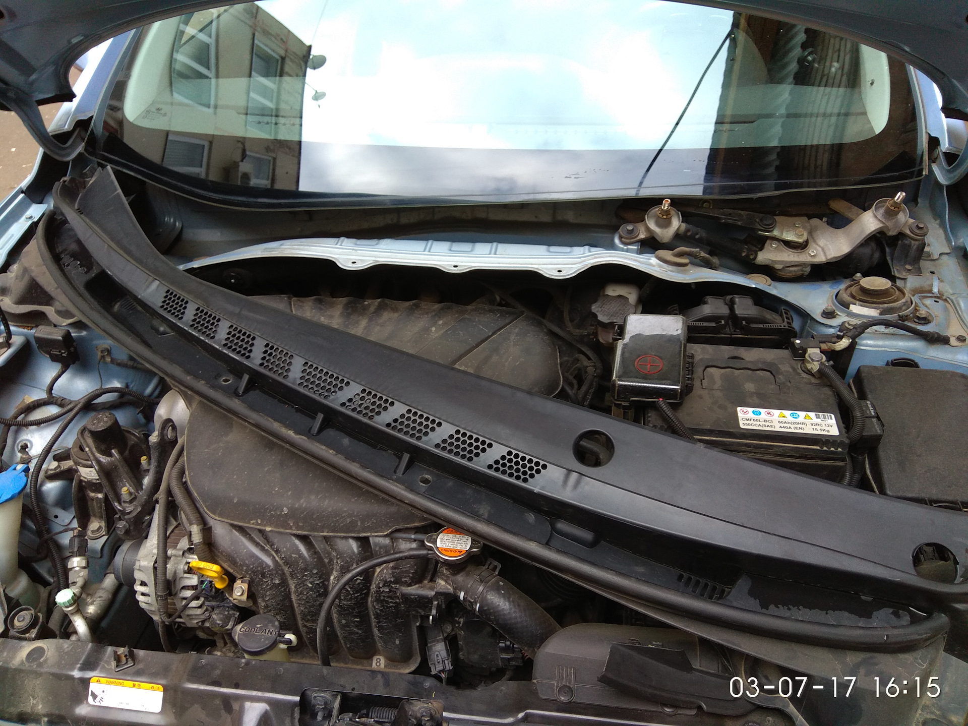 Как снять жабо хендай солярис Поставил уплотнитель жабо - Hyundai Avante (5G), 1,6 л, 2011 года своими руками 