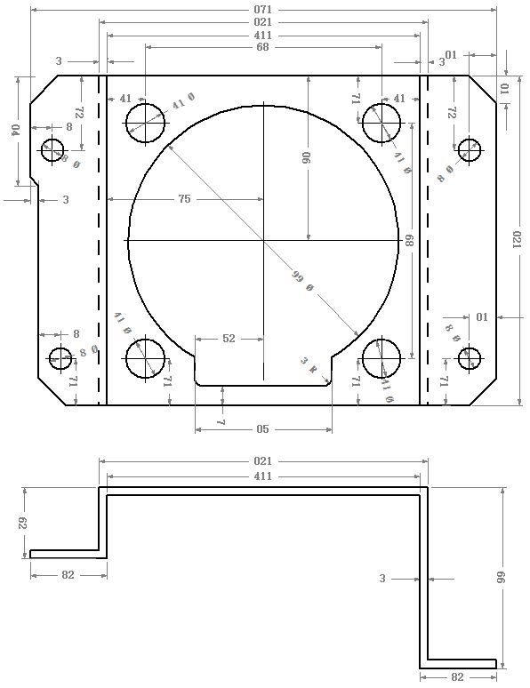 Переходные рамки для линз hella 3r чертежи