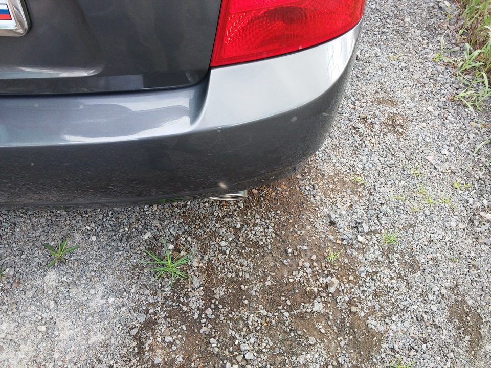 Насадка на глушитель — KIA Cerato (1G), 1,6 л, 2006 года | аксессуары ...
