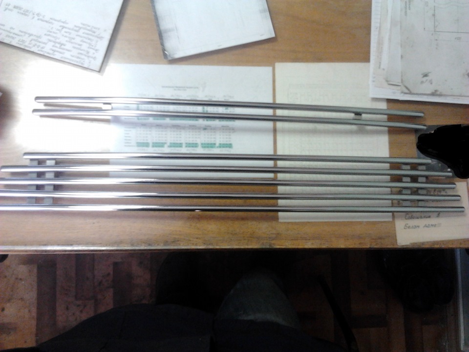 Отполировал на тканевом круге с пастой гои + потом использовал пасту для полировки хрома — Nissan X-Trail II (t31)