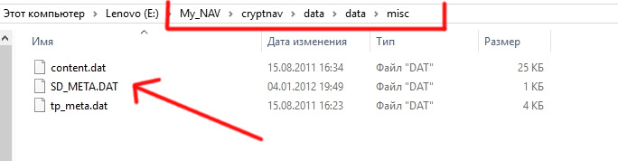 Файлик из резервной копии закидываем по этому же пути на флешку к новым картам — Ford Mondeo IV