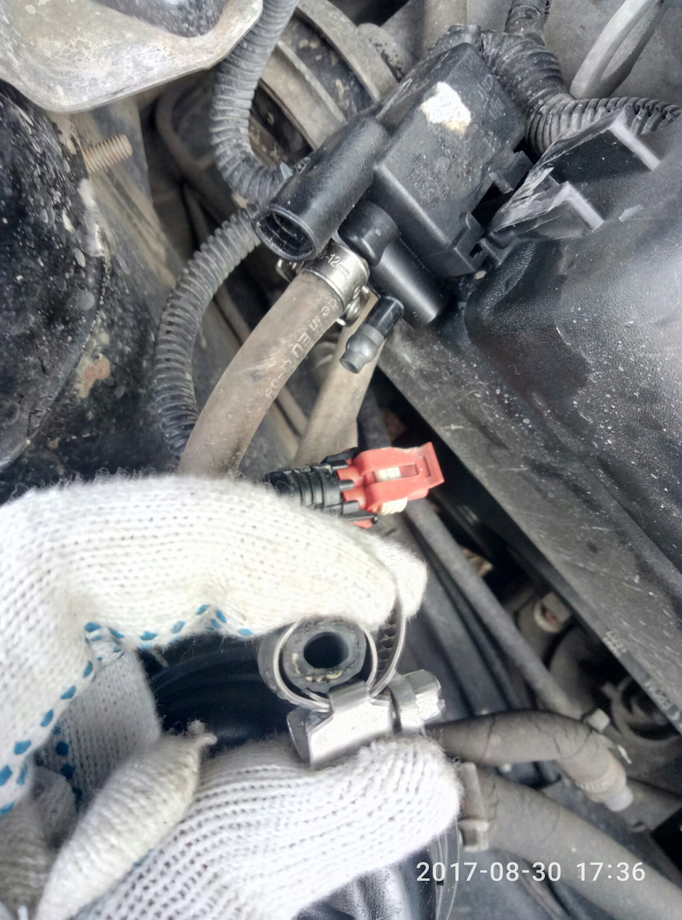 Полиуретановые шланги на клапан адсорбера вместо резиновых — Lada ...