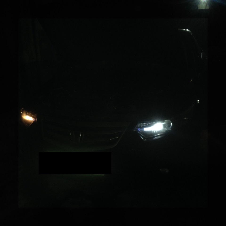 Светодиодные габариты — Honda Accord (8G), 2,4 л, 2011 года ...
