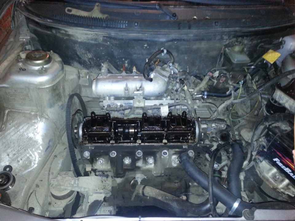 Замена прогоревшей прокладки ГБЦ, замена прокладки крышки клапанов ...