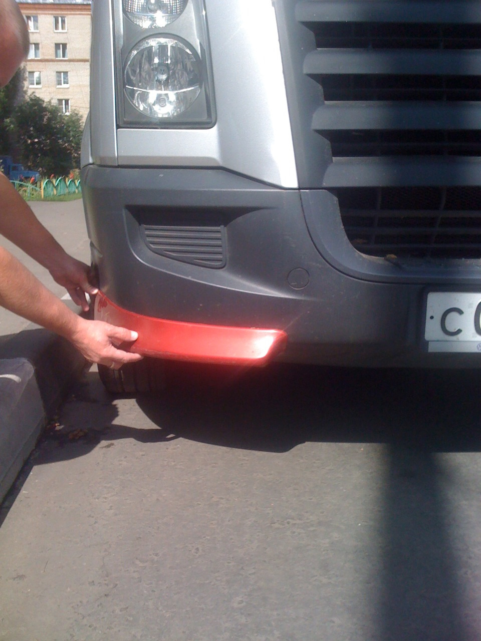 Накладки на бампер — Volkswagen Crafter (1G), 2,5 л, 2007 года | тюнинг ...
