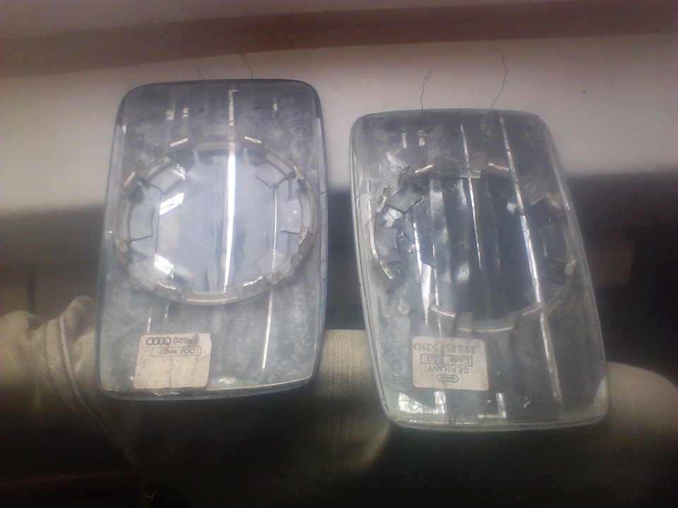 Самодельный обогрев наружних зеркал. — Audi 80 (B3), 1,8 л, 1989 года ...