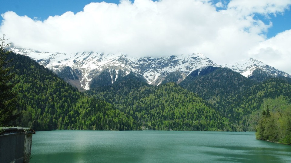 озеро Рица — Mitsubishi Pajero (2G)