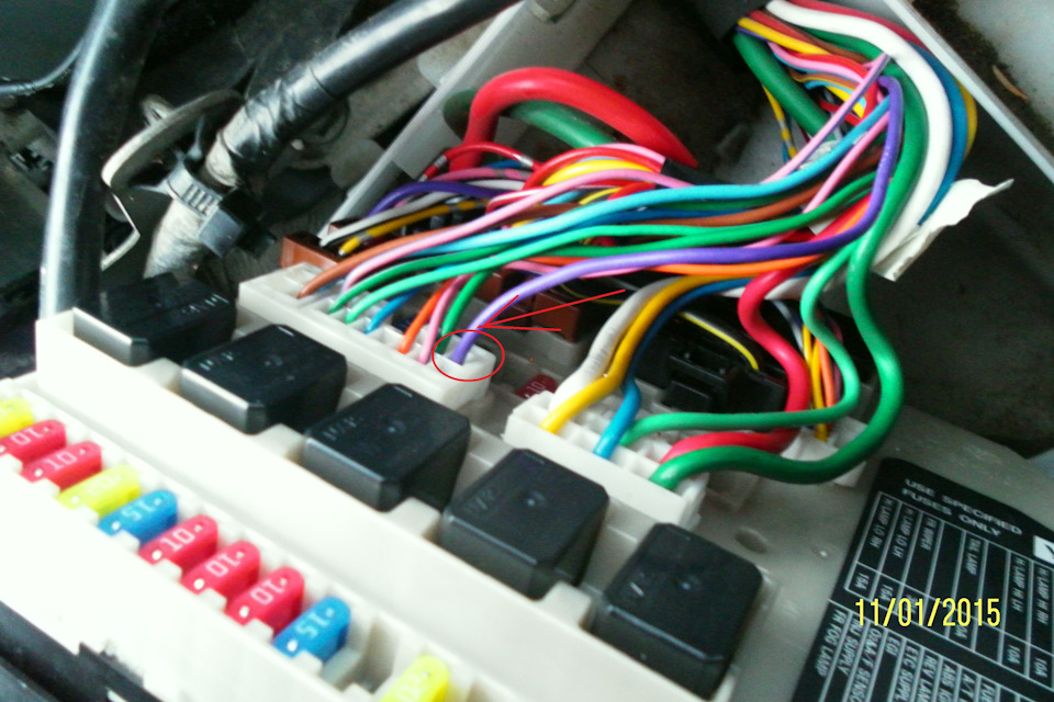 от указанного провода был взят — Nissan Wingroad (Y12)