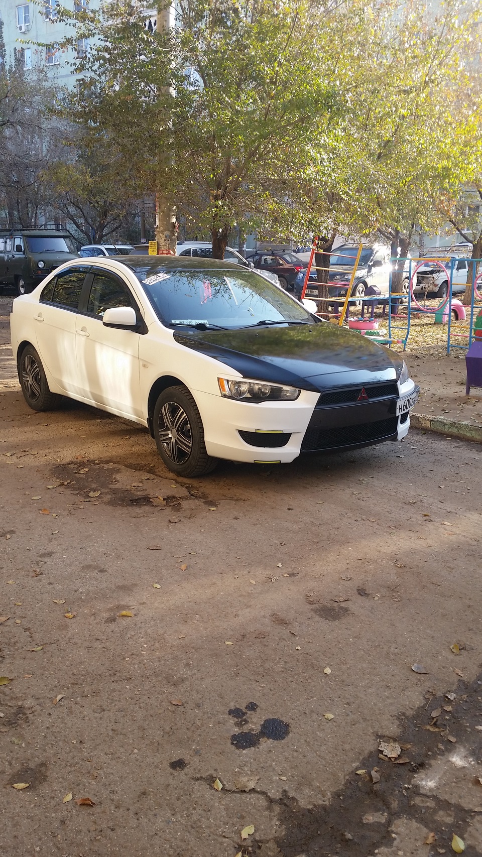 покраска автомобиля в жидкую резину — Mitsubishi Lancer X, 1,5 л., 2008 ...