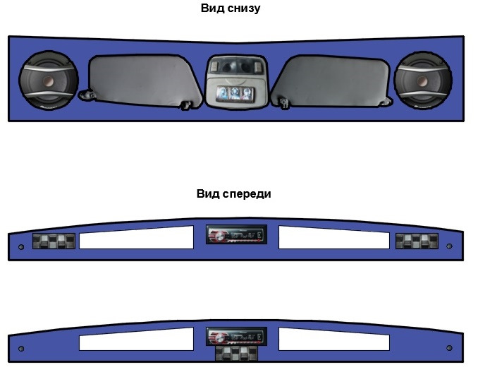 Полка уаз хантер своими руками чертежи под магнитолу