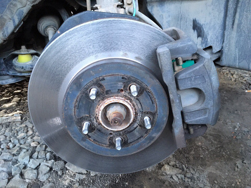 Расточка дисков и проставки — Toyota Harrier (2G), 3 л, 2004 года ...