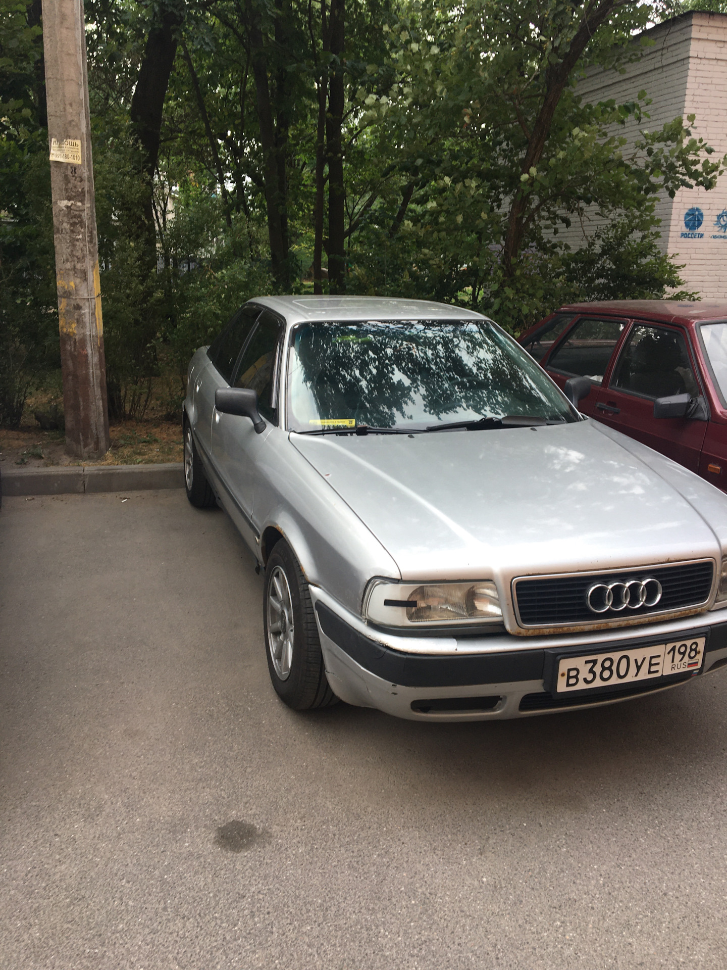 Установка фар от Ауди 90 б3 в б4 — Audi 80 (B4), 2 л, 1992 года ...