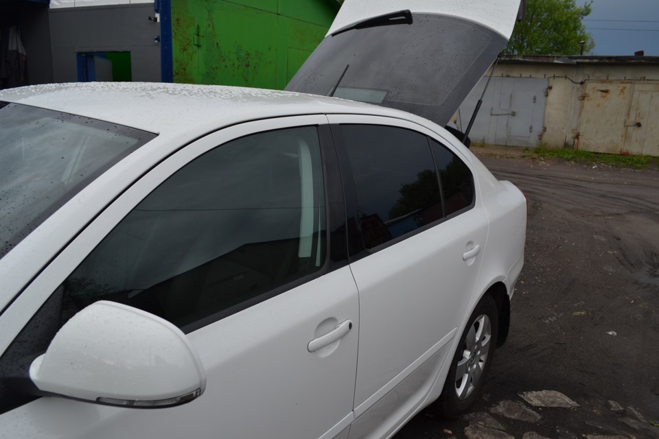 Стойки в чёрный глянец! + защита кромок арок бронепленкой! — Skoda ...