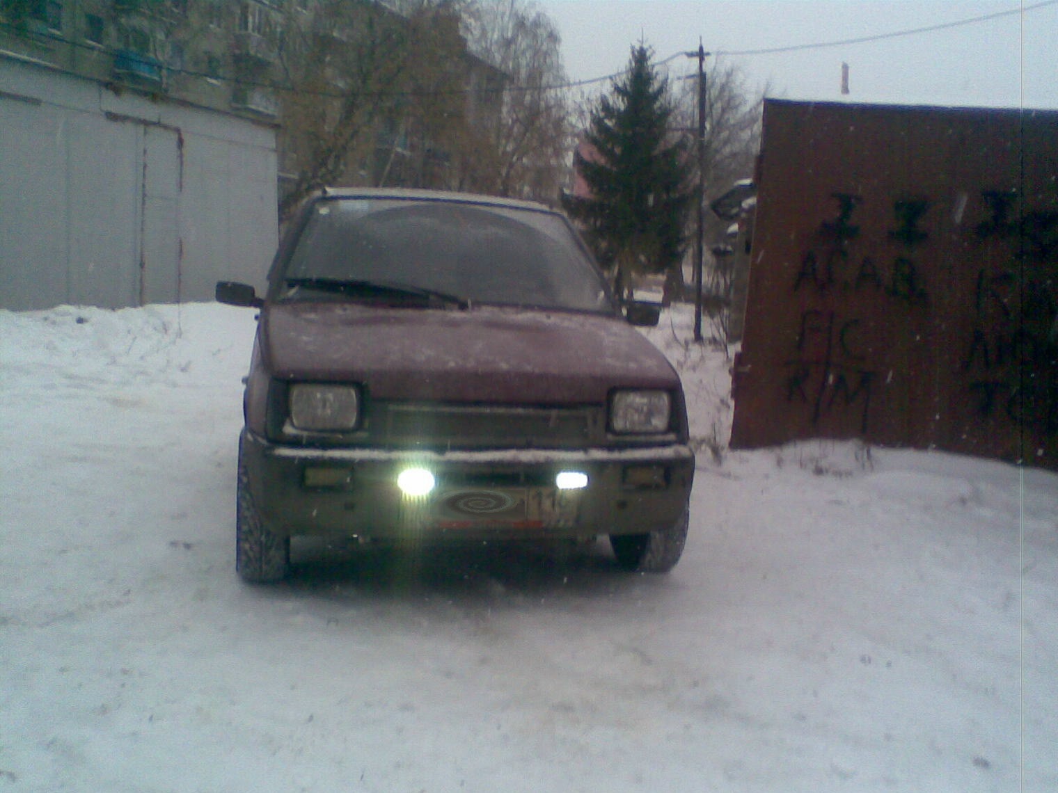 Дневные ходовые огни — Lada 11113 Ока, 1,1 л, 2004 года | аксессуары |  DRIVE2