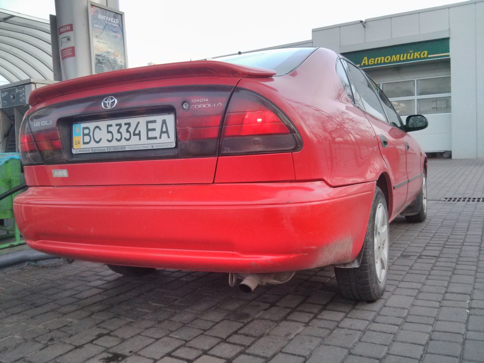 Заправка на Окко — Toyota Corolla (100), 1,3 л, 1993 года | заправка ...