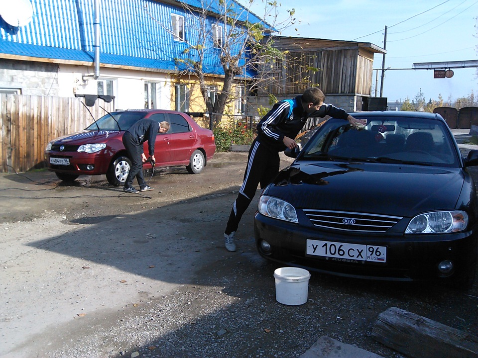 Большая мойка =) — Hyundai Santa Fe (1G), 2 л, 2007 года | фотография ...