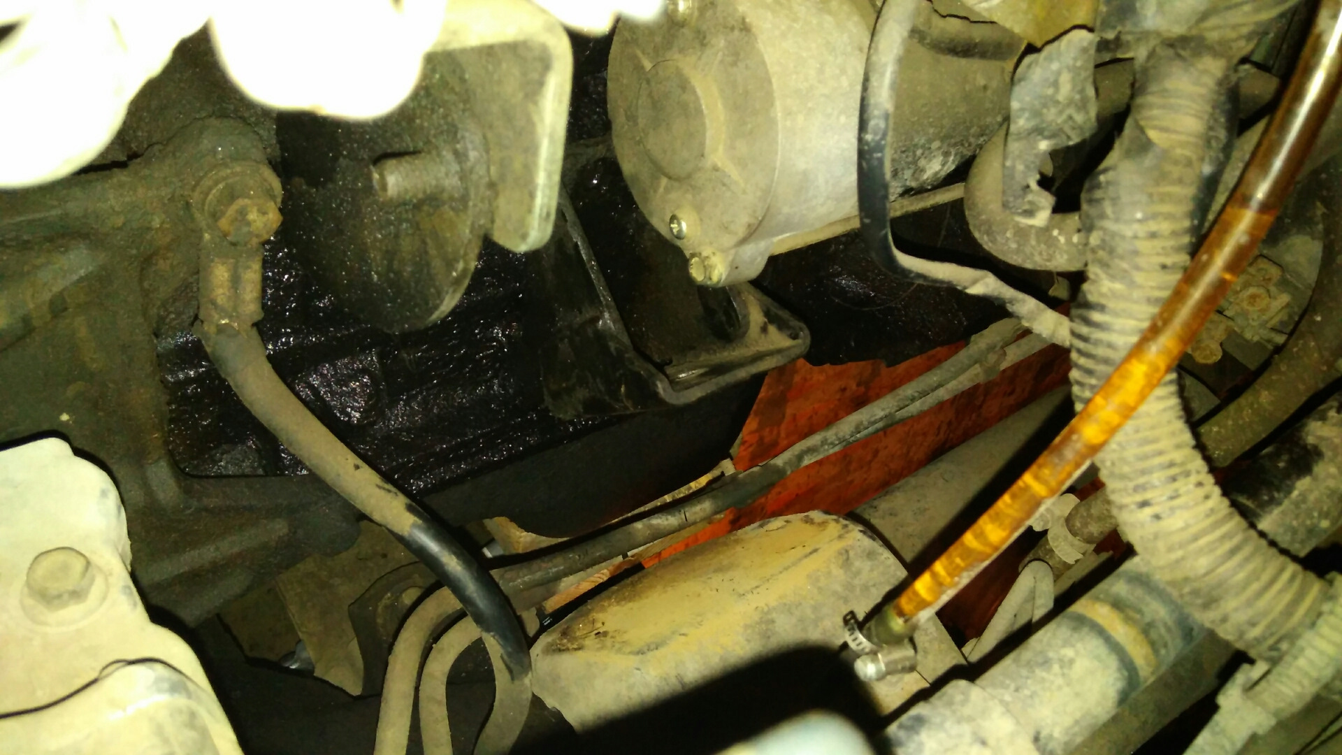 Замена опор двигателя. Часть вторая. Фото — Hyundai Galloper, 2,5 л ...