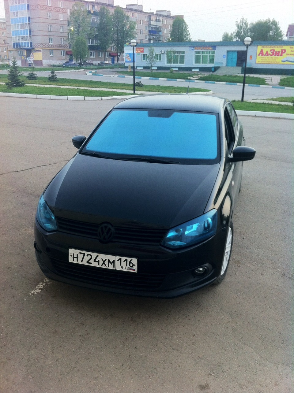 volkswagen polo тонировка атермальная