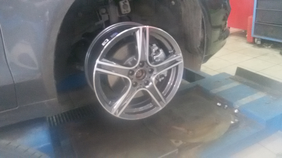 Диски RW 17" и шины зима Кумхо I-zen KW31 — Ford Mondeo V, 2 л, 2016 ...