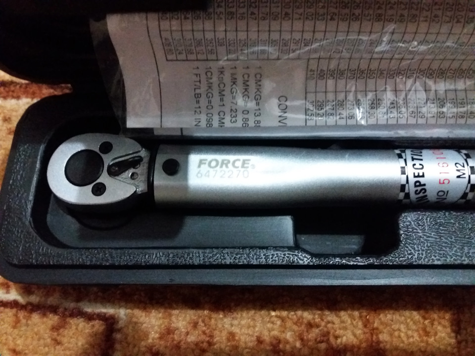 6472270 FORCE Ключ динамометрический 1/4DR 5-25Нм 270мм FORCE ...