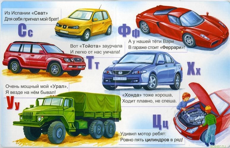 Загадки про машины с картинками