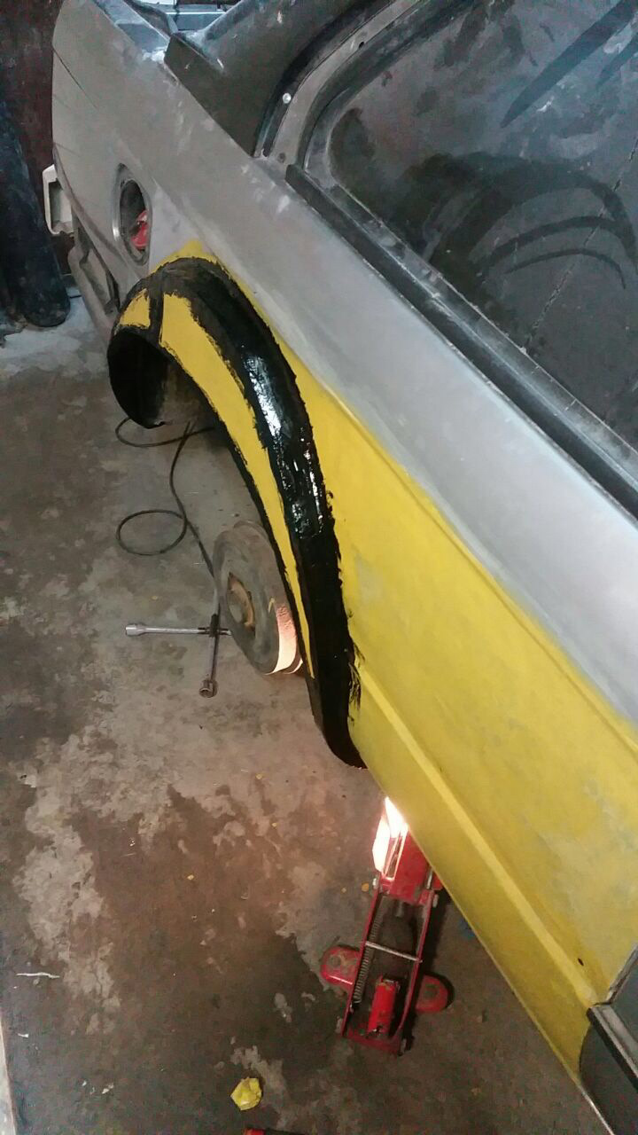 Раскатка крыльев под ( M-TEX 1) — BMW M3 Coupe (E30), 2 л, 1991 года ...