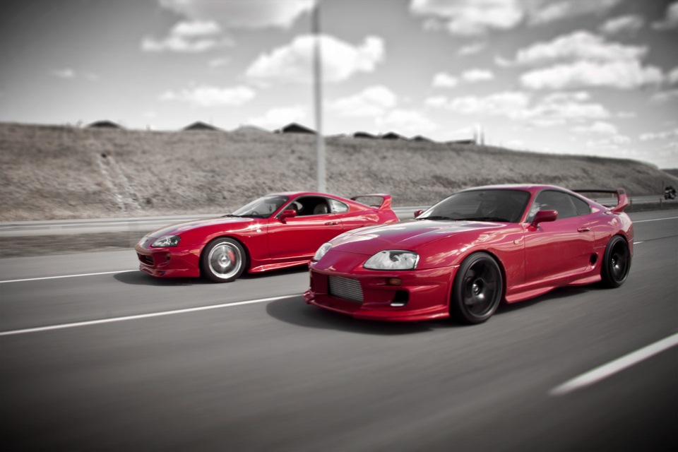 Toyota Supra Dark Red