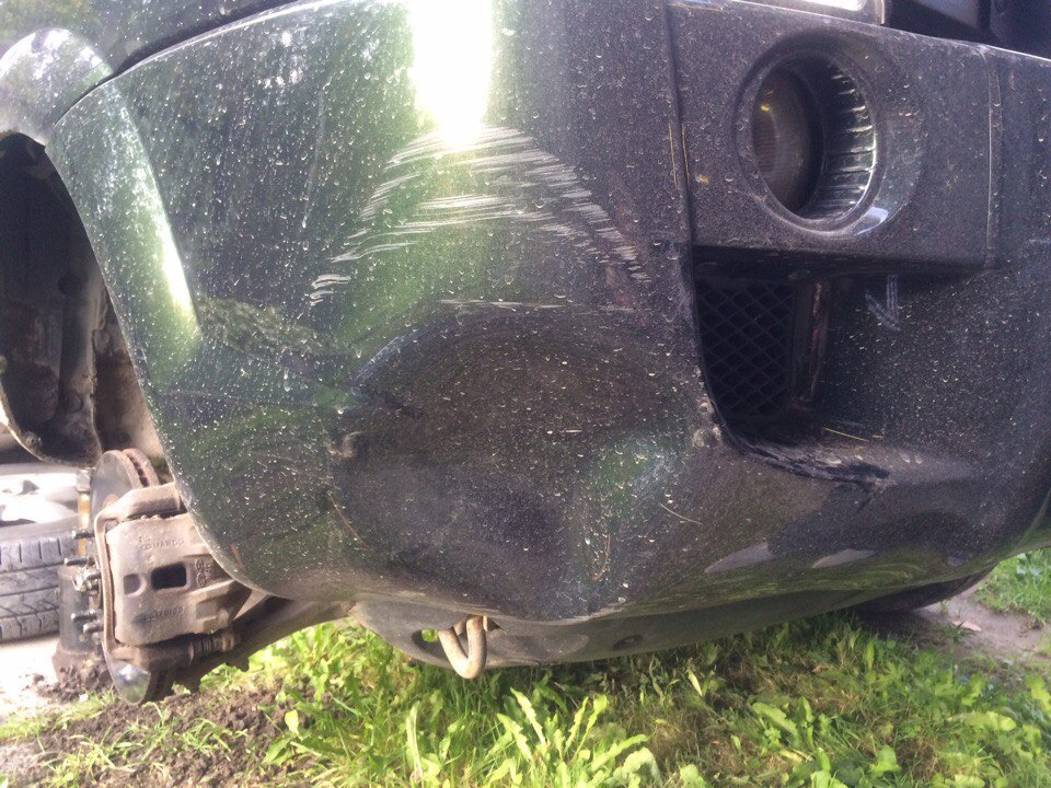 Выпрямление бампера — Hyundai Tucson (JM), 2 л., 2008 года | своими ...