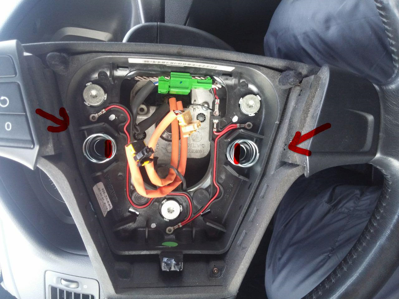 Xc90 как снять руль Наконец-то поставил кнопки Audio - Volvo S40 (2G), 2,4 л, 2008 года автозвук DRI