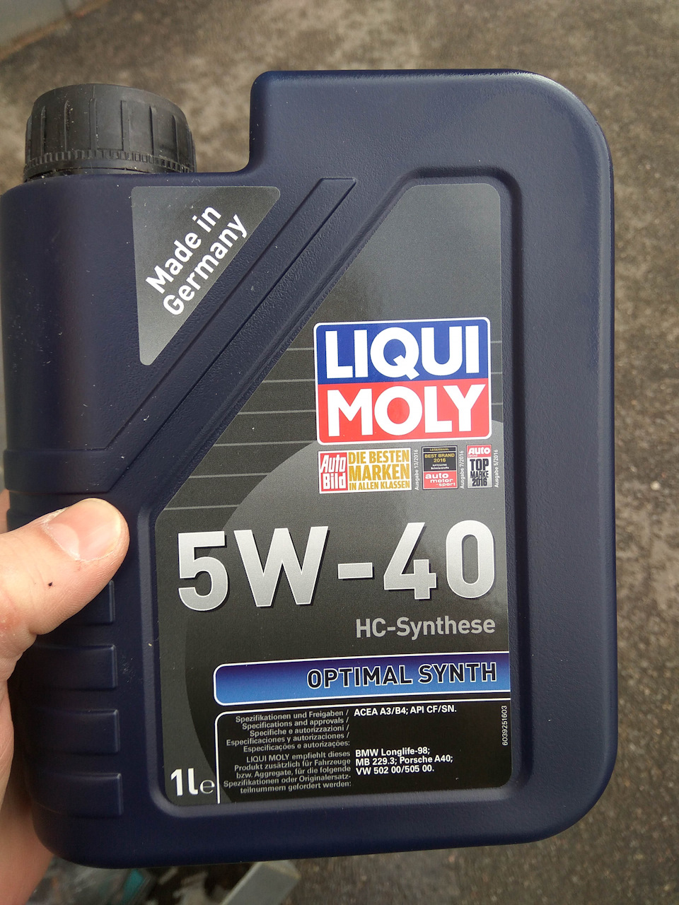 Liqui moly масло optimal synth